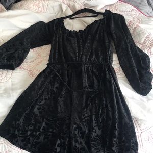 Black Velvet Romper